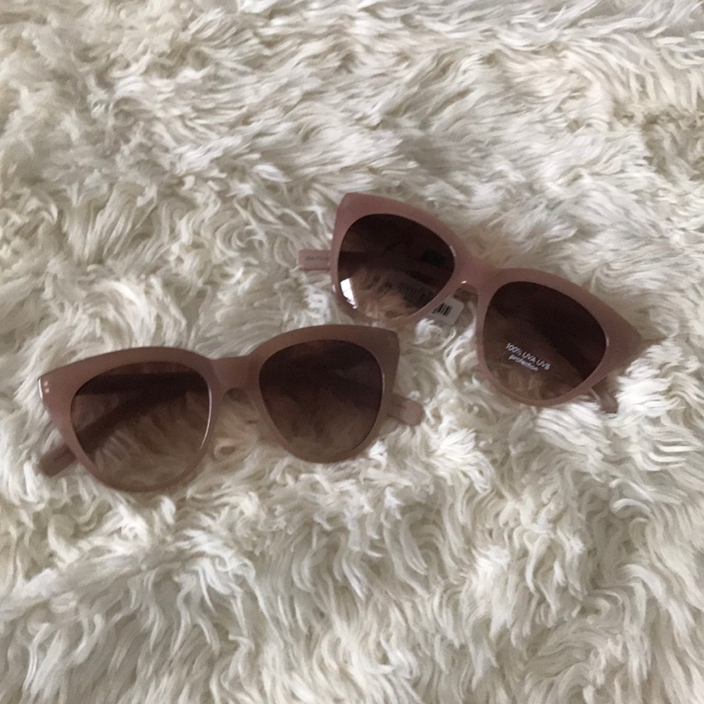NEW Soft pink Banana Republic cat eye sunglasses
